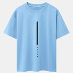 Dream Stripe Print Drop Shoulder Oversize T-Shirt