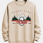 Colorado Mountain Print Relax Fit Sweatshirt