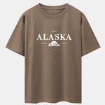Alaska Slogan Print Drop Shoulder Oversize T-Shirt