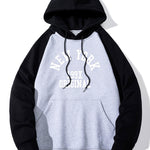 New York Print Pactchwork Raglan Hoodie