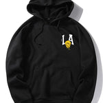 LA Smiley Print Hoodie