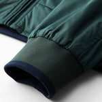 Contrast Detachable Hooded Jacket