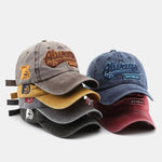 Always Slogan Embroidery Washed Distressed Baseball Cap