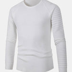 Slim Fit Raglan Sleeve Crew Neck Sweater