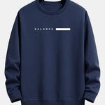 Balance Stripe Print Relax Fit Sweatshirt