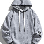 Relax Fit Wheat Jacquard Hoodie