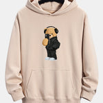 Fashion Bear Taking Photo Print Relax Fit Hoodie