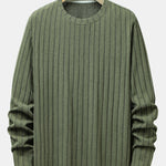 Long Sleeve Knit Ribbed T-Shirt