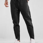 Contrast Stitching Chino Jogging Pants