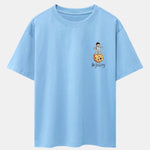Galaxy Astronaut Print Drop Shoulder Oversize T-Shirt