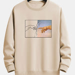 Create Adam Print Relax Fit Sweatshirt