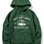 Mountain Slogan Print Hoodie