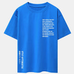 Slogan Print Drop Shoulder Oversize T-Shirt