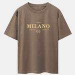 Milano Print Drop Shoulder Oversize T-Shirt