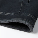 Denim Borg Lined Utility Jacket