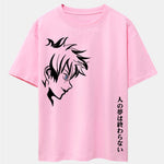 Comic Male Slogan Print Drop Shoulder Oversize T-Shirt