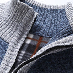 Contrast Zip Up Sweater
