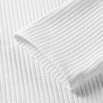 Long Sleeve Muscle Fit Ribbed Arc Hem T-Shirt