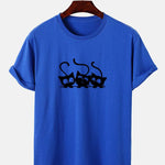 Three Kittens Print T-Shirt