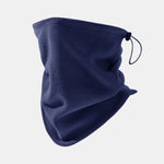Polar Fleece Warm Hat And Adjustable Scarf Set Suitable For Outdoor Sports