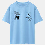 Digital Slogan Print Drop Shoulder Oversize T-Shirt