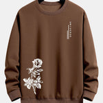 Rose Print Relax Fit Sweatshirt