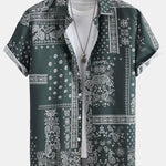 Paisley Frame Pattern Print Shirt #Random Pattern Design#