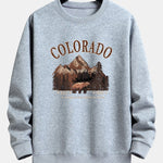 Colorado Bear Print Relax Fit Sweatshirt
