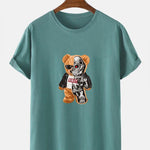 Mechanical Bear Print T-Shirt