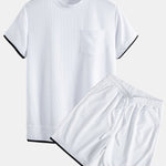 2 In 1 Waffle T-Shirt & Shorts