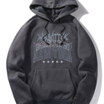 New York Gothic Print Hoodie