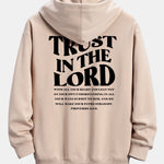 Trust In The Lord Print Relax Fit Hoodie