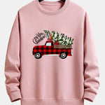 Christmas Truck Print Relax Fit Sweatshirt
