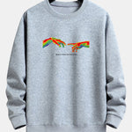 Infrared Hand Print Relax Fit Sweatshirt