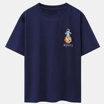 Galaxy Astronaut Print Drop Shoulder Oversize T-Shirt