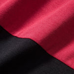 Color Block Patchwork Arc Hem T-Shirt