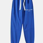 Paris Print Cotton Blend Jogger Pants