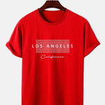 Los Angeles Checkered Print T-Shirt
