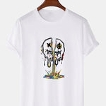 Colorful Dissolving Smiley Print T-Shirt