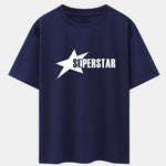 Superstar Print Drop Shoulder Oversize T-Shirt