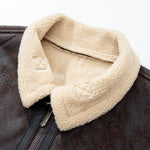 Faux Fur Lined Suede Jacket
