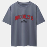 Brooklyn Print Drop Shoulder Oversize T-Shirt
