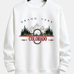 Colorado Mountain Print Relax Fit Sweatshirt
