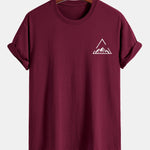 Regular Fit Mountain Print Cotton T-Shirt