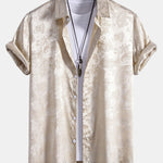Paisley Print Satin Shirt & Shorts