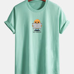 Regular Fit Reading Print Cotton T-Shirt