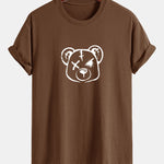 Regular Fit Bear Print Cotton T-Shirt
