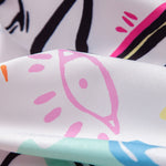 Graffiti Print Button Up Shirt & Swim Shorts