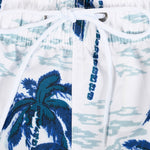 Tropical Plant Print Swim Shorts
