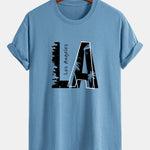 Regular Fit Los Angeles Print Cotton T-Shirt